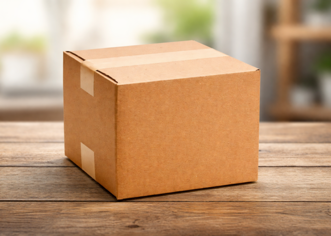 Caixa de papelão pequena sob medida compensa?